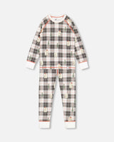 Organic Cotton Kids Christmas Family Two Piece Printed Polar Bear Boys Pajama Set | Deux par Deux | Jenni Kidz