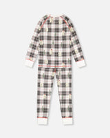 Organic Cotton Kids Christmas Family Two Piece Printed Polar Bear Boys Pajama Set | Deux par Deux | Jenni Kidz