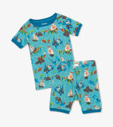 Pirate Ships Organic Cotton Short Pajama Set | Hatley - Jenni Kidz